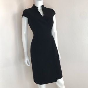 Calvin Klein 6 black wrap dress LBD